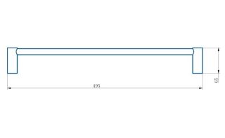 Полотенцедержатель Haiba HB8401 50см хром